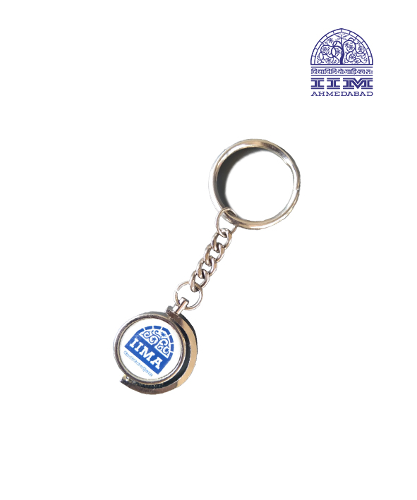 Key Chain Domed Half Round Metal